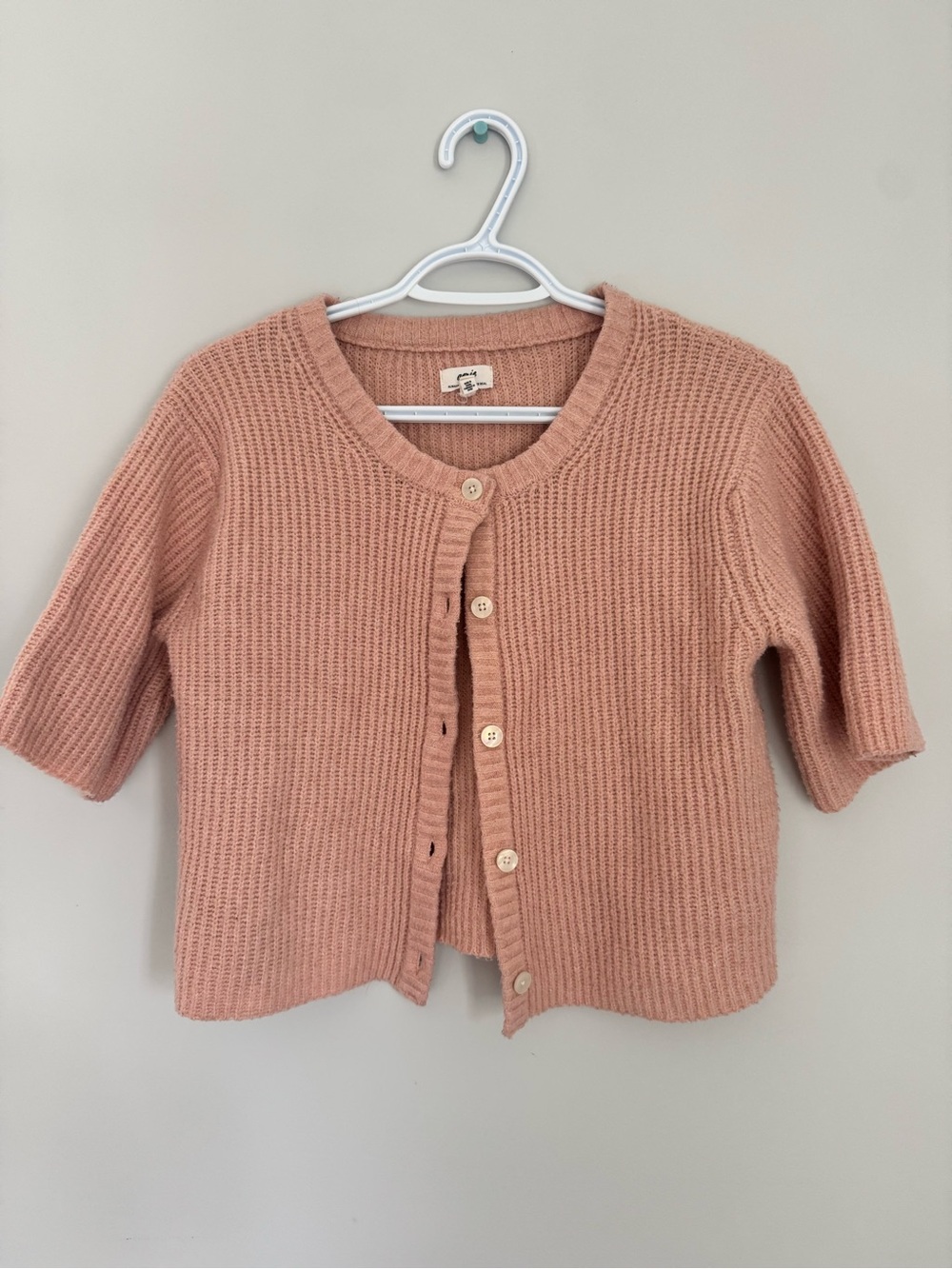 aerie shirt-Sleeve Knit Cardigan - Dusty Ros